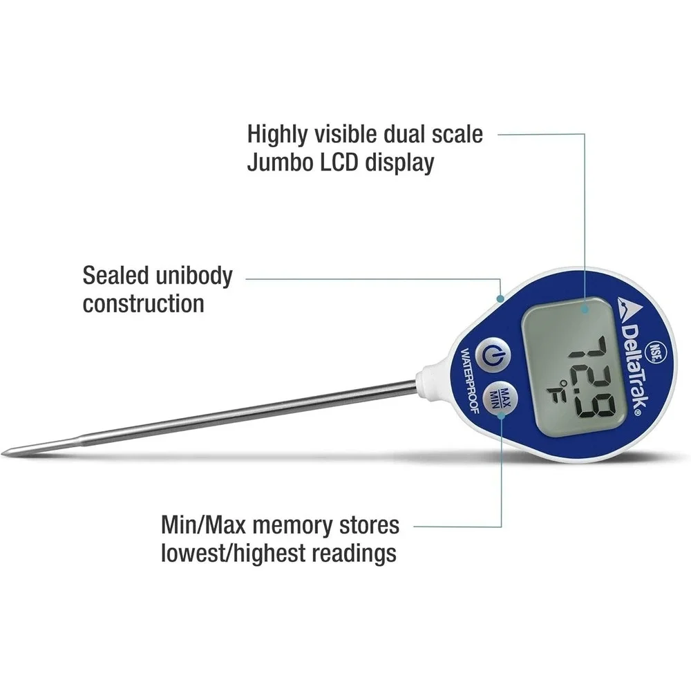 Waterproof Dishwasher Thermometer Kit - Auto-Cal, Accurate Temperature Gauge